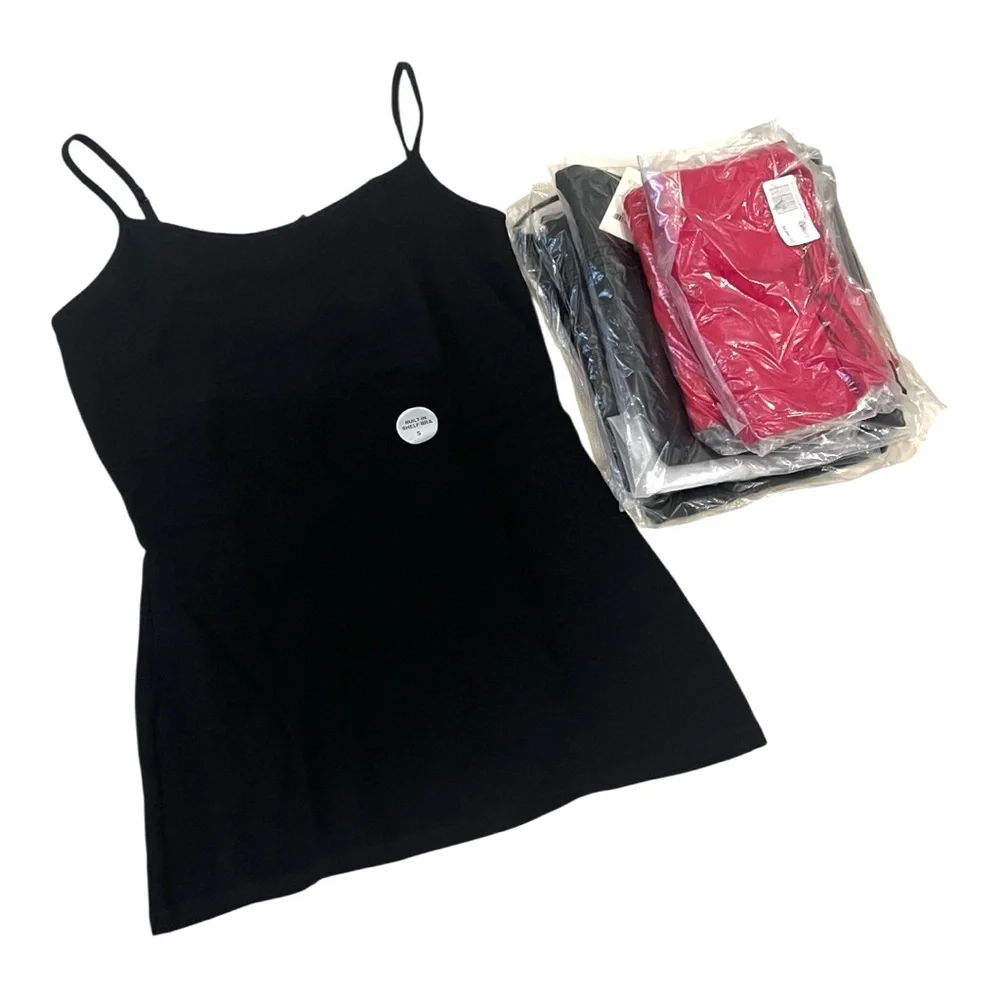 Set of 6 NWT Built-In Bra Tank Tops - Picture 2 of 5